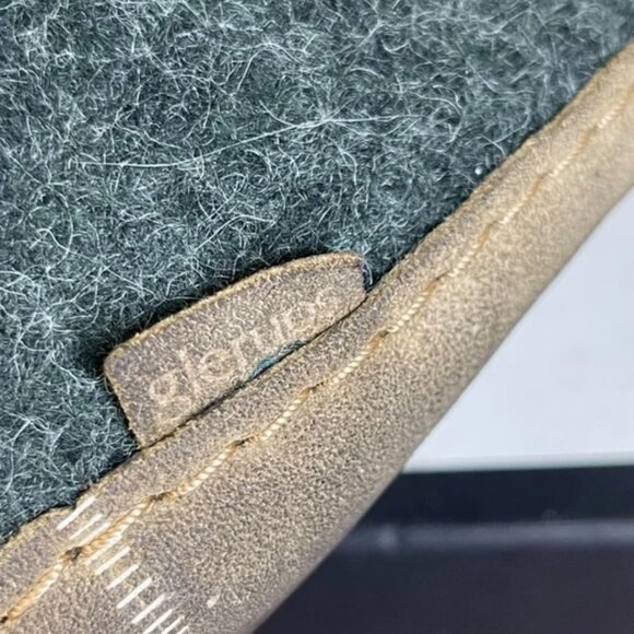 Glerups Slippers Green Wool Slip On Rubber Sole Women's Size 39 EU/ 8.5-9 US - Picture 9 of 12